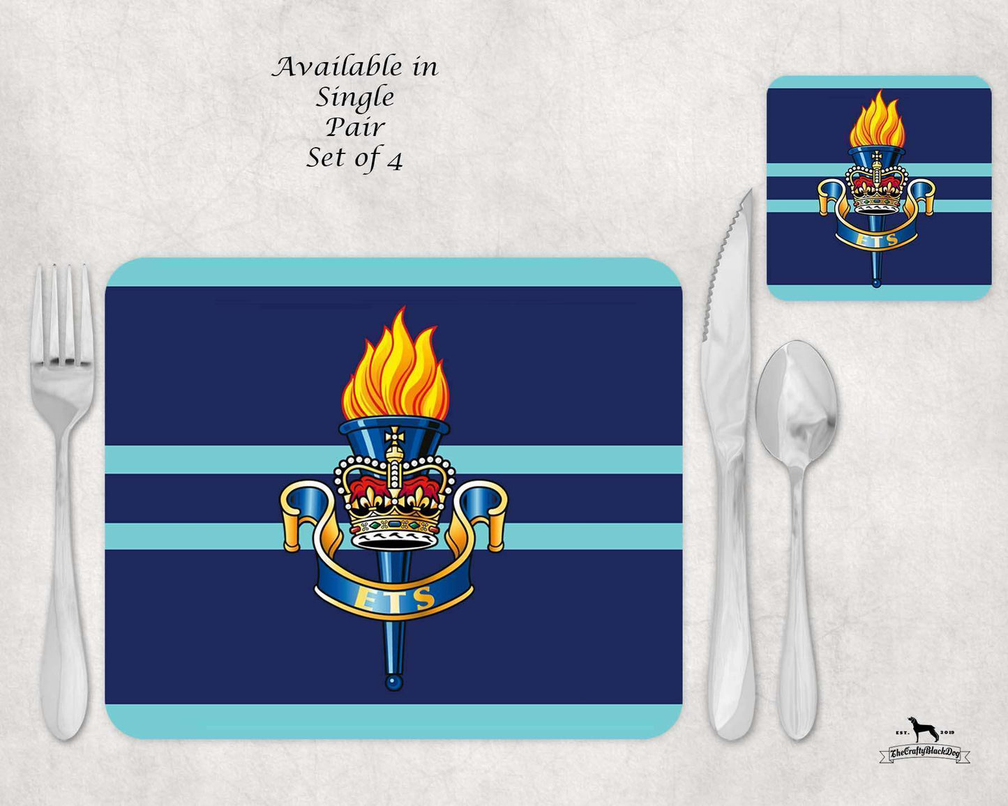 Educational and Training Services Branch - Placemat &amp; Coaster Set