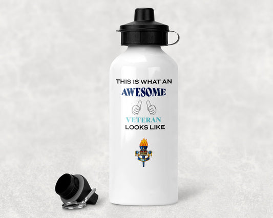 Educational and Training Services KC - Veteran - Aluminium Water Bottle