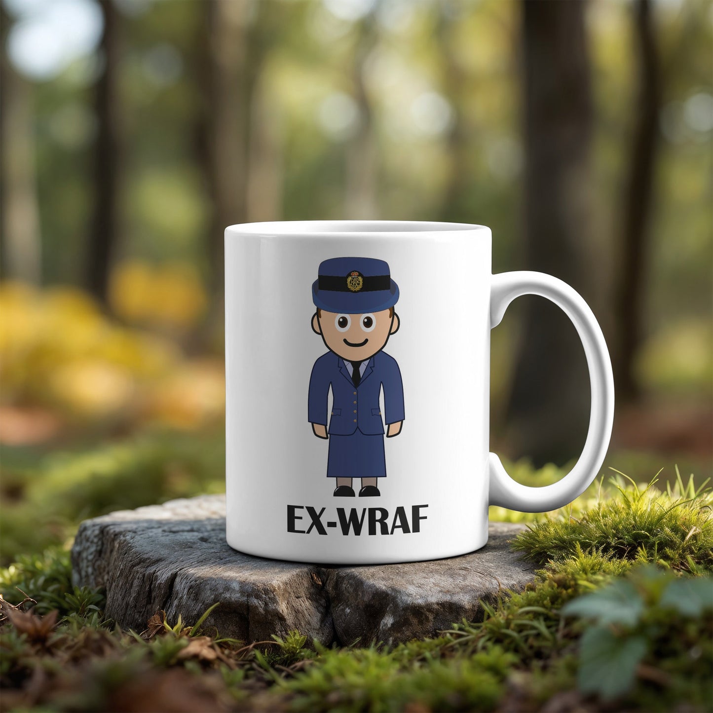 Ex-WRAF Cartoon Mug - Gillian Jones