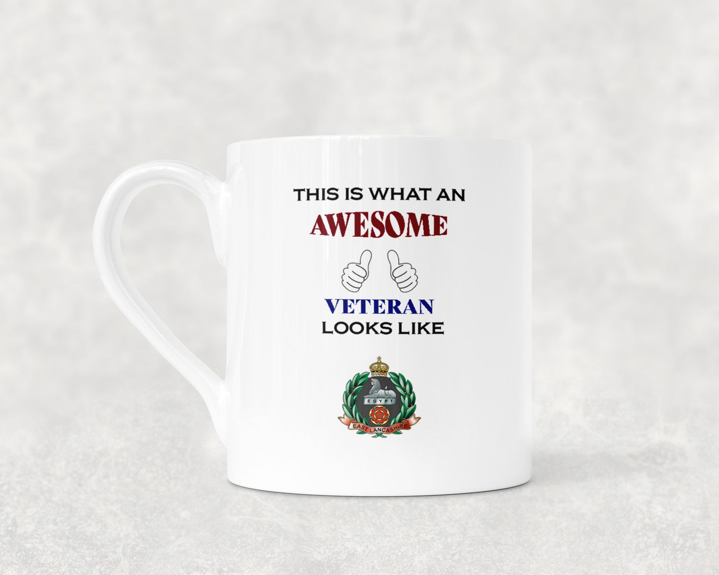 East Lancashire Regiment - Veteran - Bone China Mug