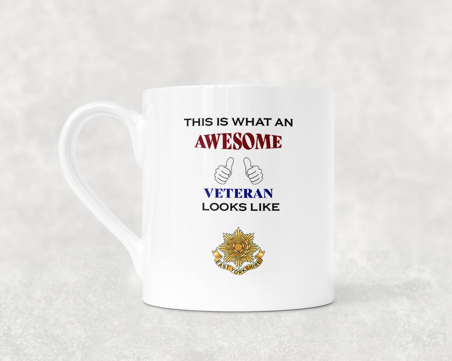 East Yorkshire Regiment - Veteran - Bone China Mug