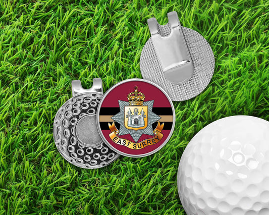 East Surrey Regiment - Golf Ball Marker Hat Clip
