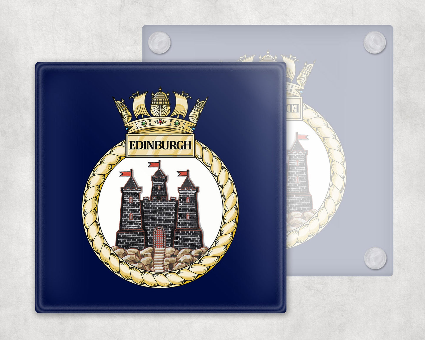 HMS Edinburgh - Glass Coaster