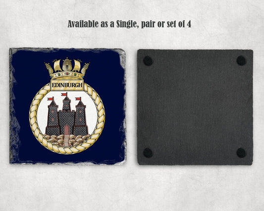 HMS Edinburgh - Slate Coaster