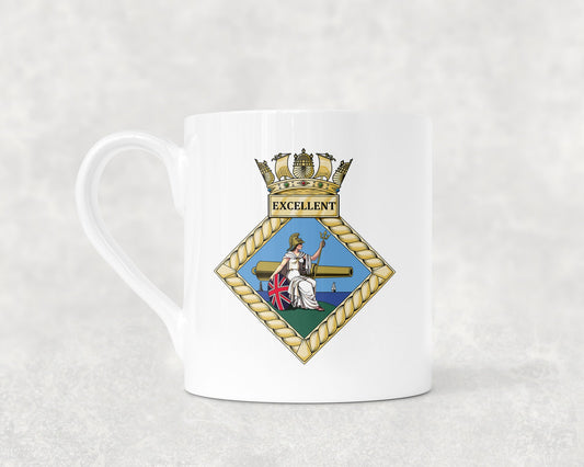 HMS Excellent - Bone China Mug