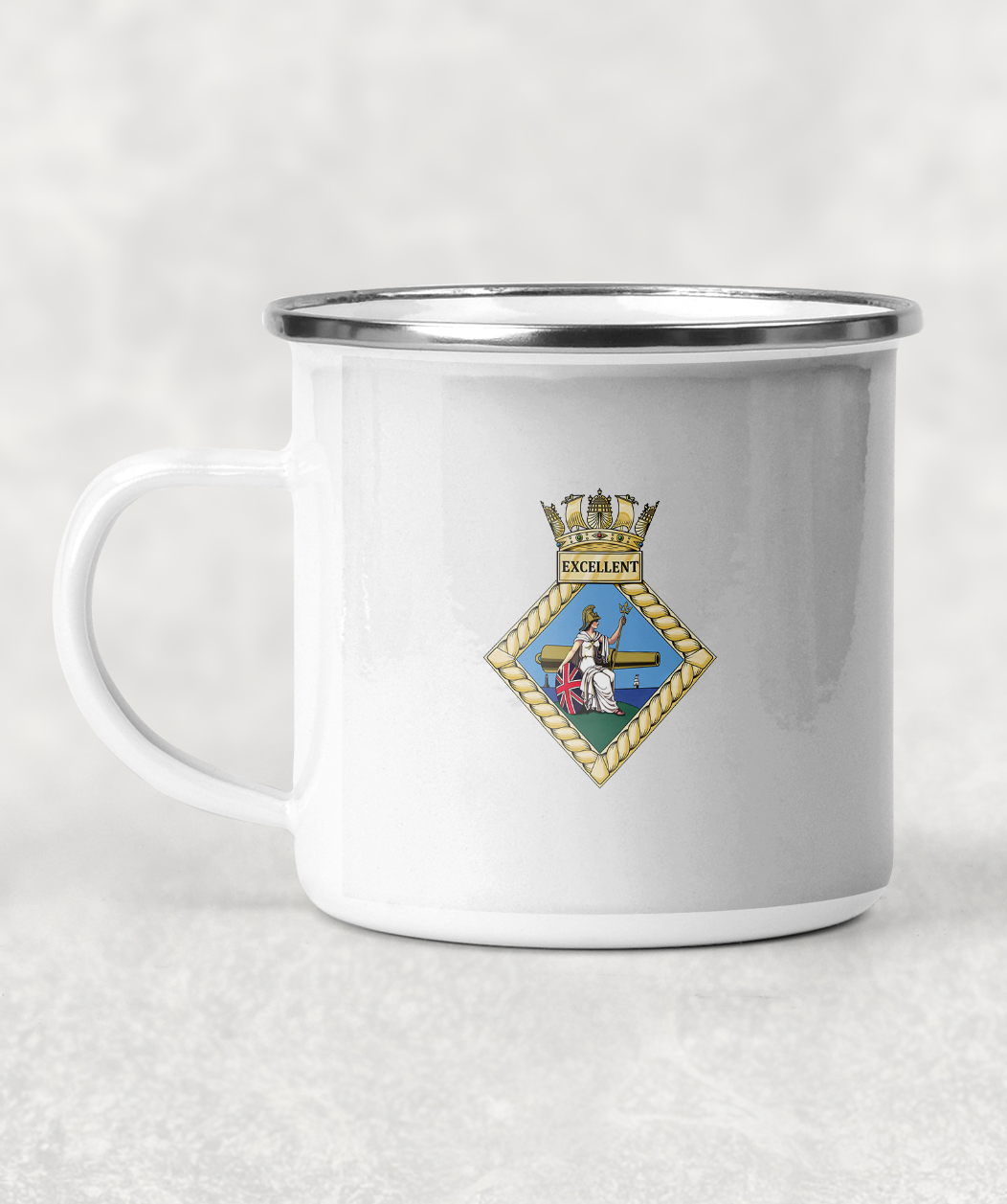 HMS Excellent - Enamel Mug