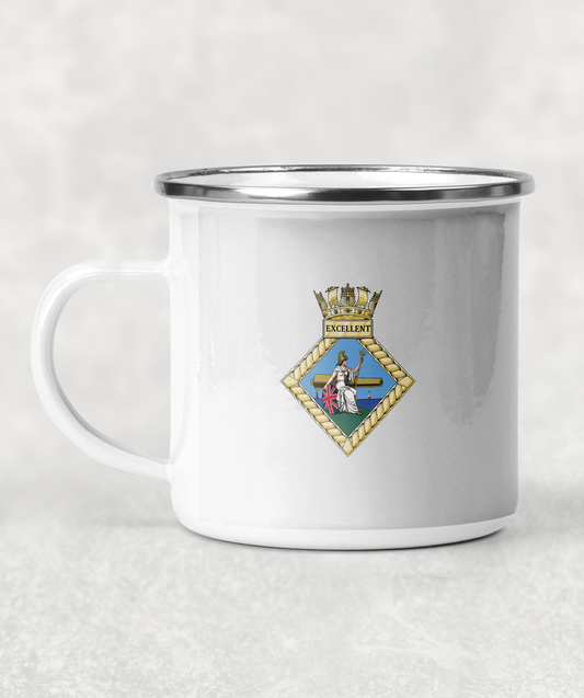 HMS Excellent - Enamel Mug