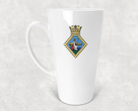 HMS Excellent - Latte Mug 17oz