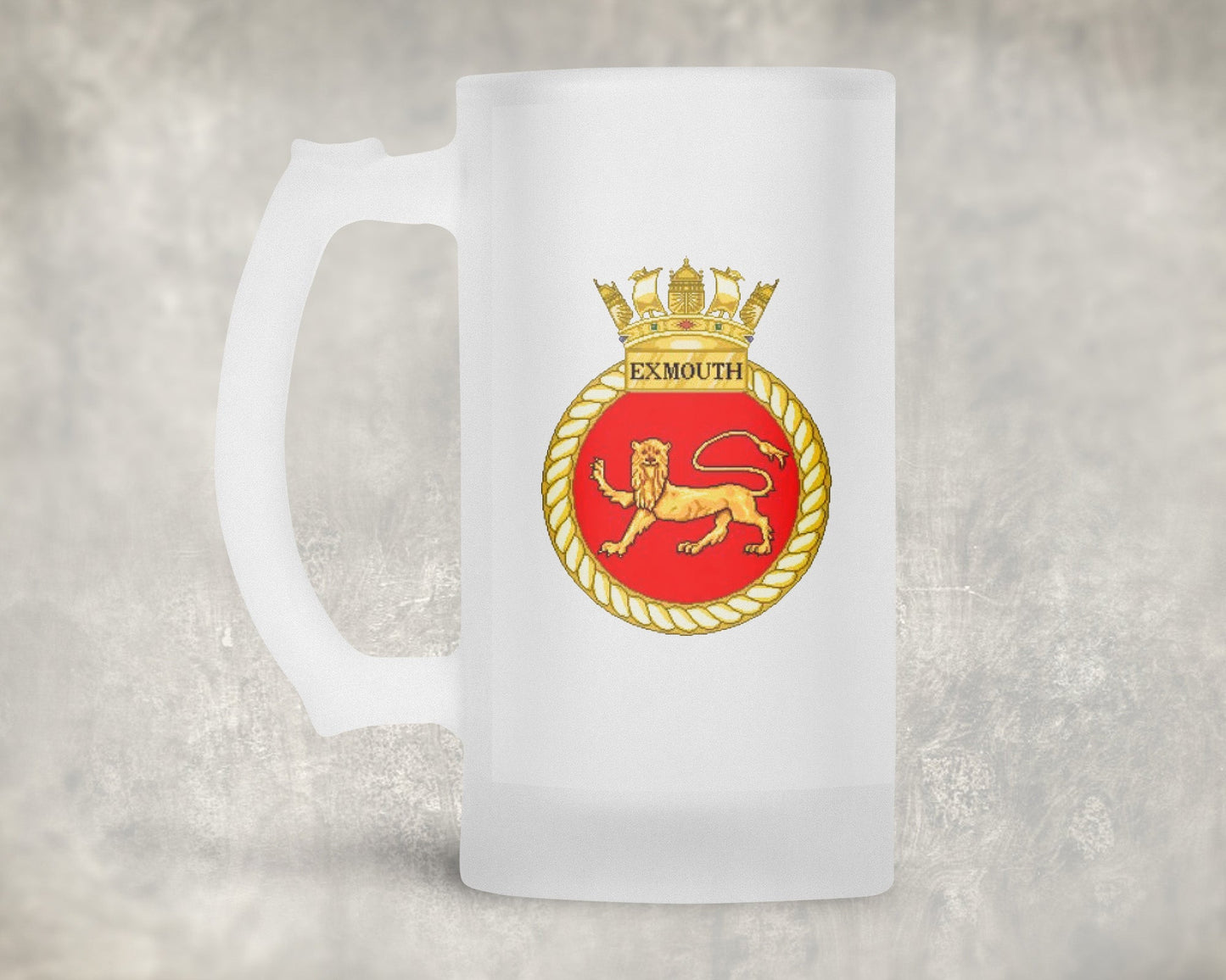 HMS Exmouth - Frosted Stein/Tankard/Beer Mug - Frosted Stein/Tankard/Beer Mug
