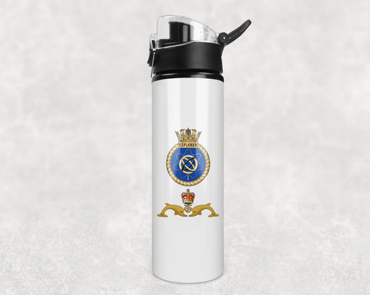 HMS Explorer - Flip Top Water Bottle