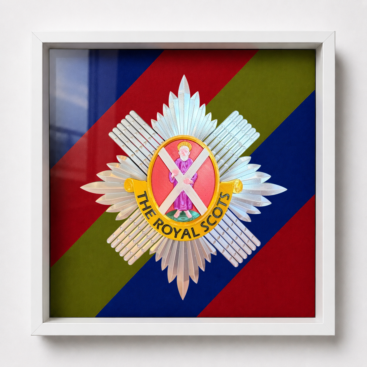 The Royal Scots (The Royal Regiment) Cap Badge Display Frame | Officially Licensed