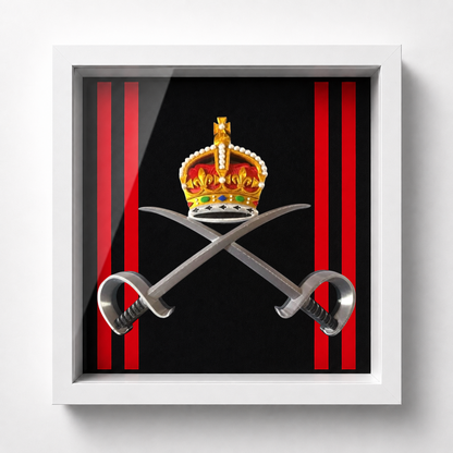 Royal Army Physical Training Corps (RAPTC) Cap Badge Display Frame – King's Crown | Officially Licensed