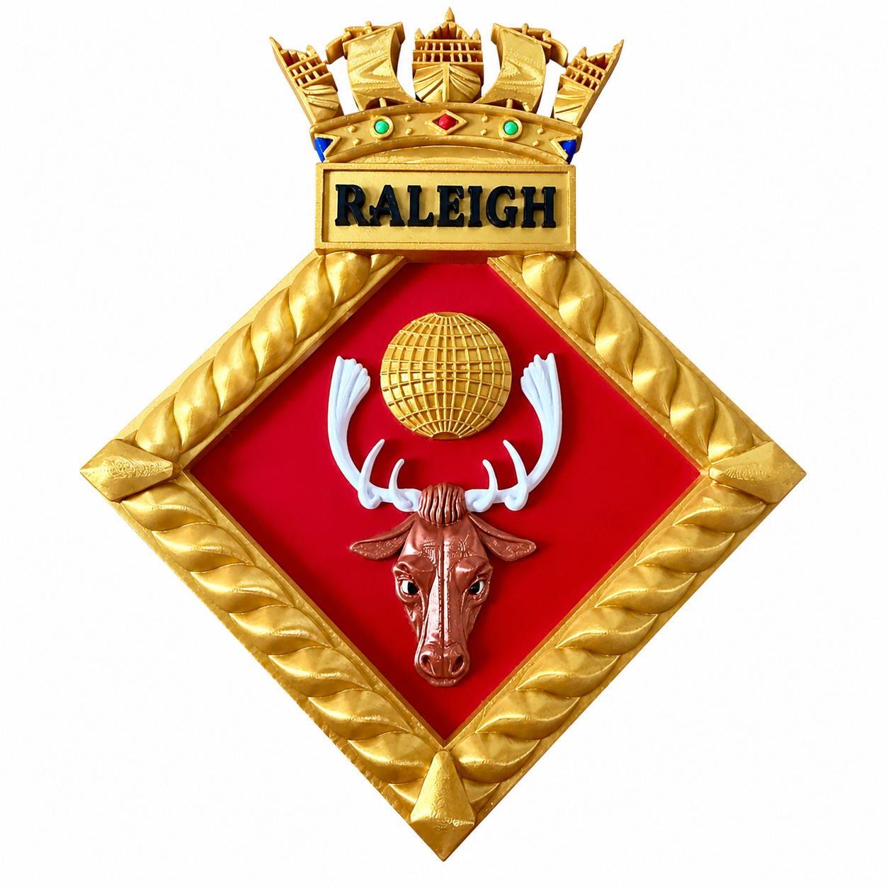 HMS Raleigh Royal Navy Crest | Officially Licensed