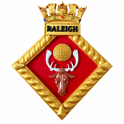 HMS Raleigh Royal Navy Crest | Officially Licensed