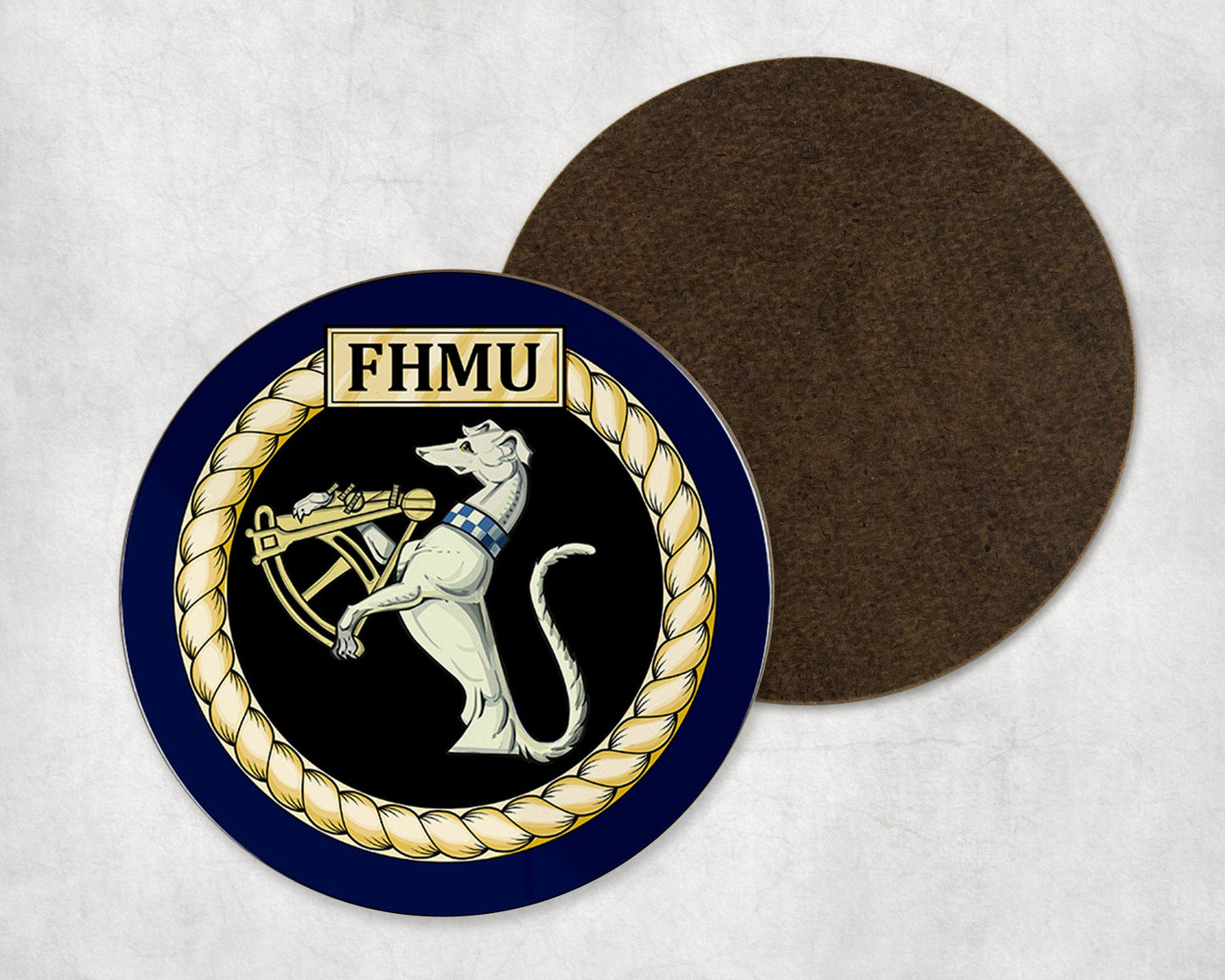 Fleet Hydrographic Meteorological Unit FHMU - Round Coaster Set