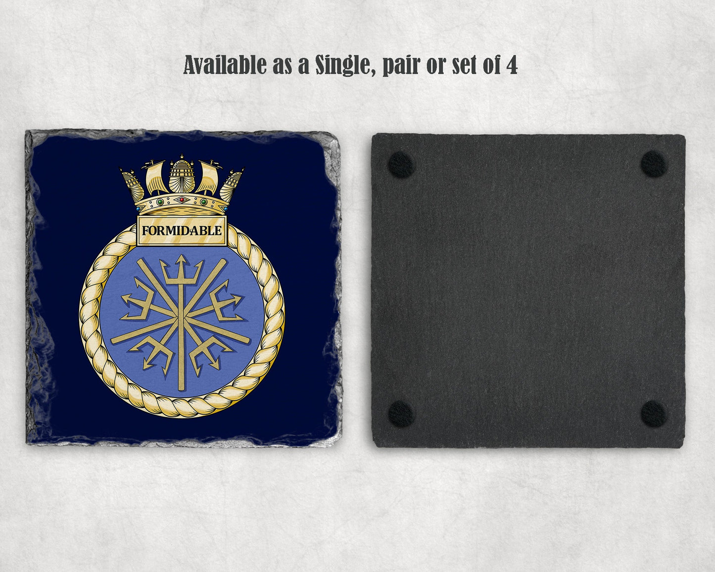 HMS Formidable - Slate Coaster