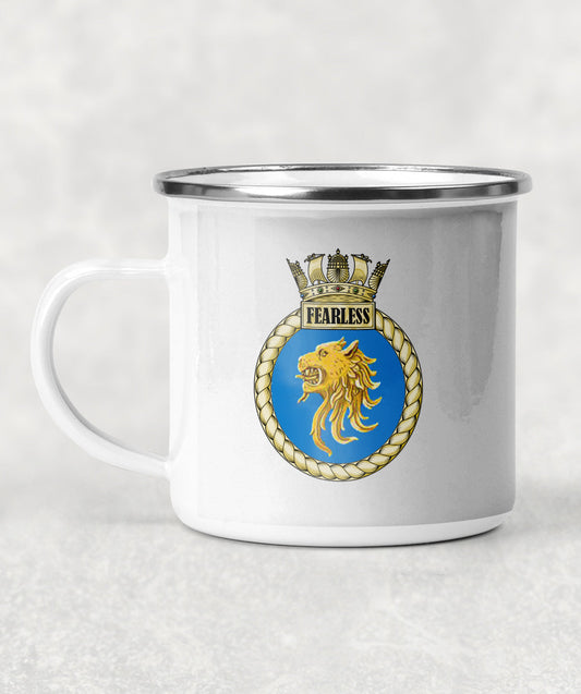 HMS Fearless - Enamel Mug