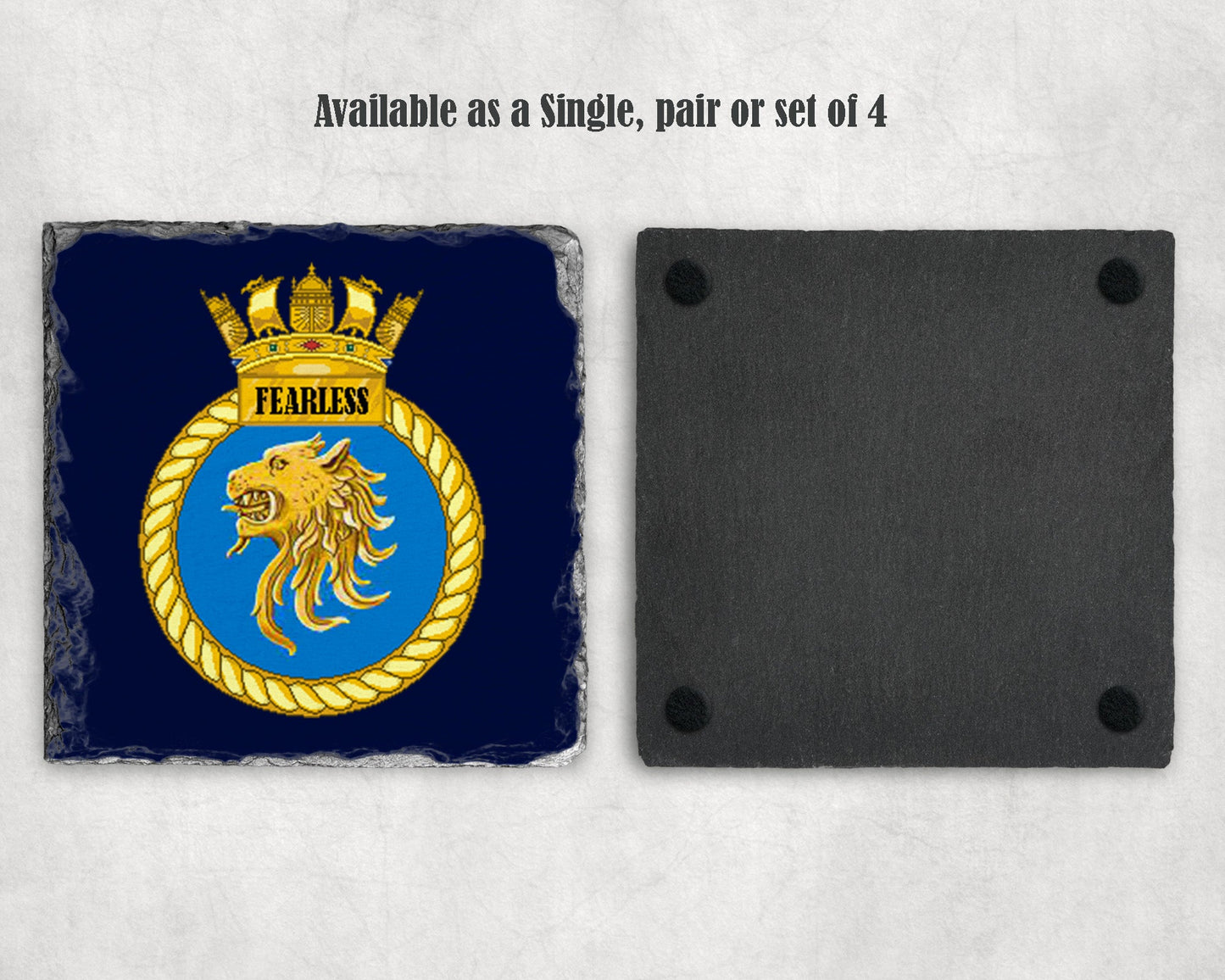 HMS Fearless - Slate Coaster