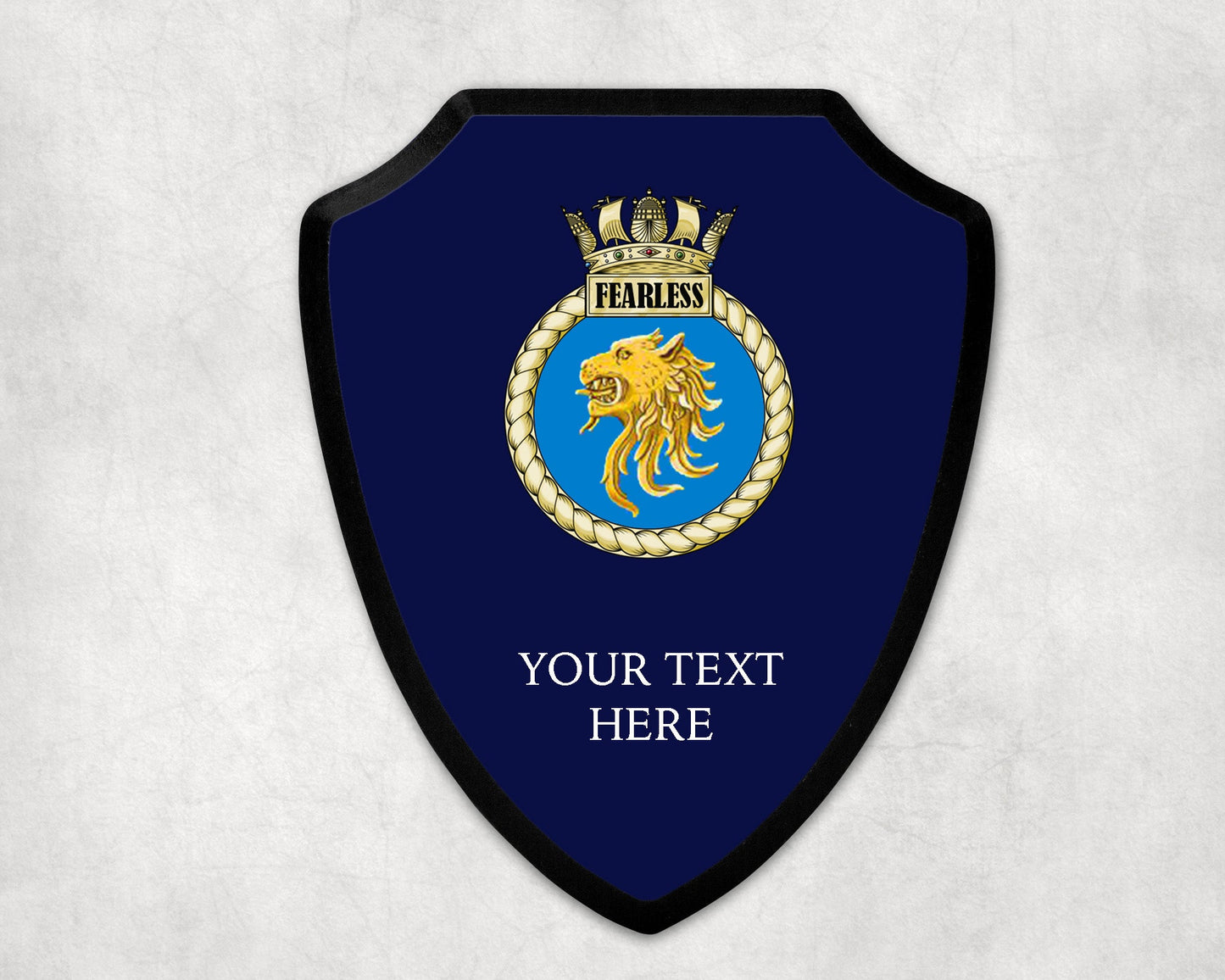 HMS Fearless - Royal Navy Printed Wall Shield