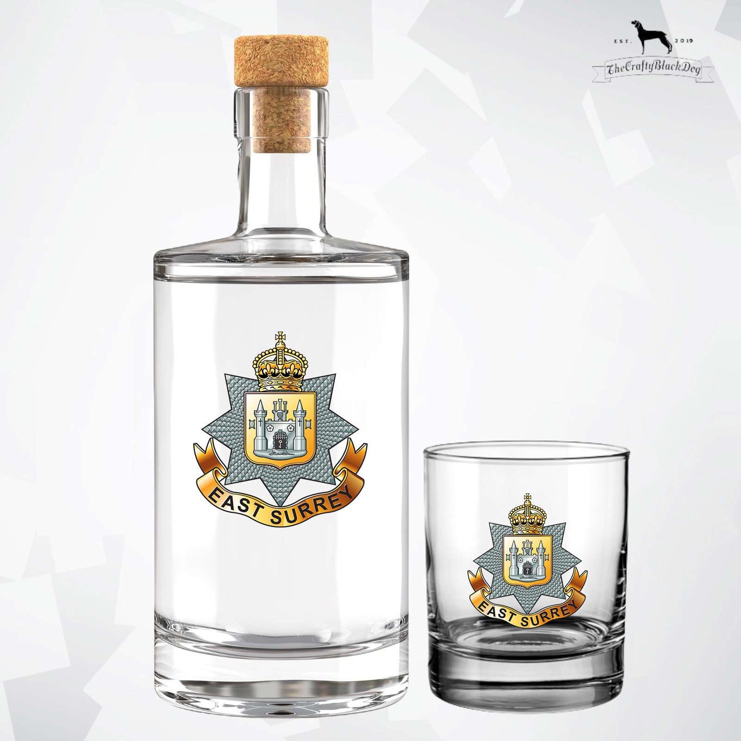 East Surrey Regiment - Fill Your Own Spirit Bottle