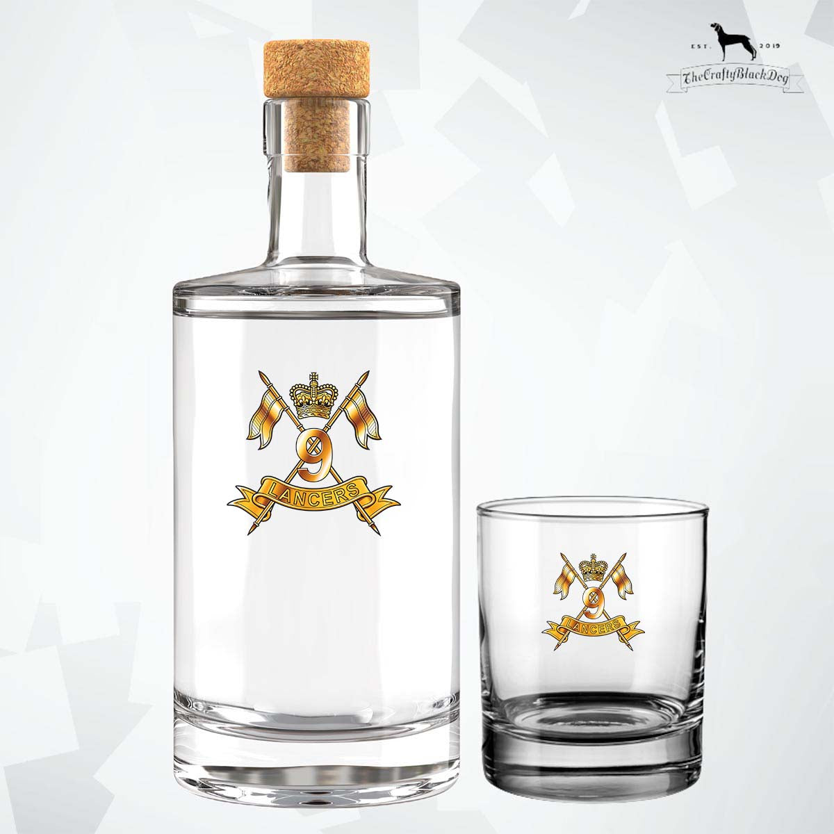 9th Queen's Royal Lancers - Fill Your Own Spirit Bottle