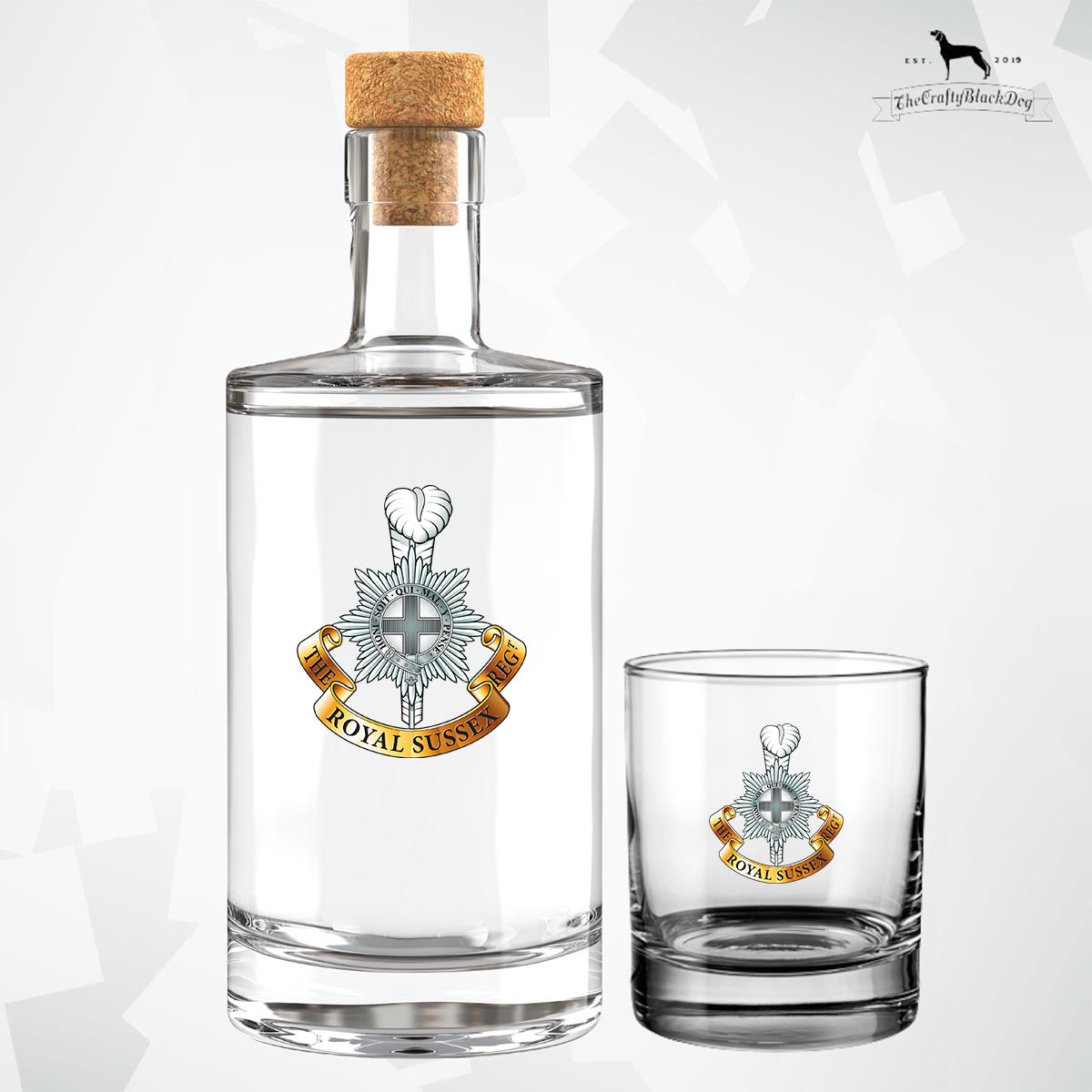 Royal Sussex Regiment - Fill Your Own Spirit Bottle