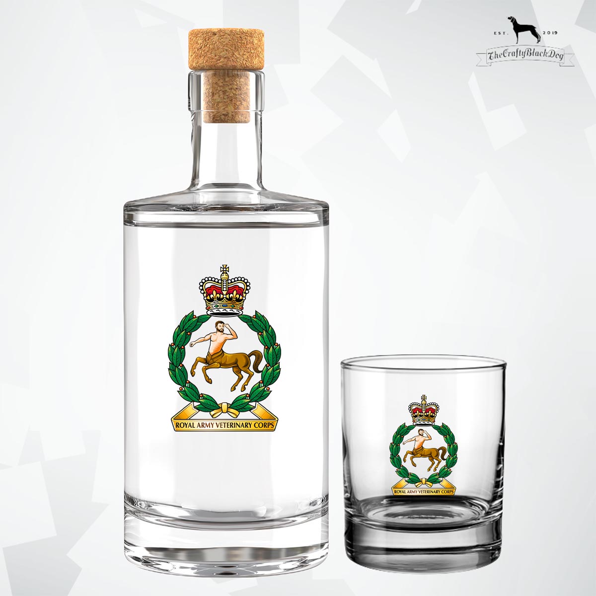 Royal Army Veterinary Corps - Fill Your Own Spirit Bottle