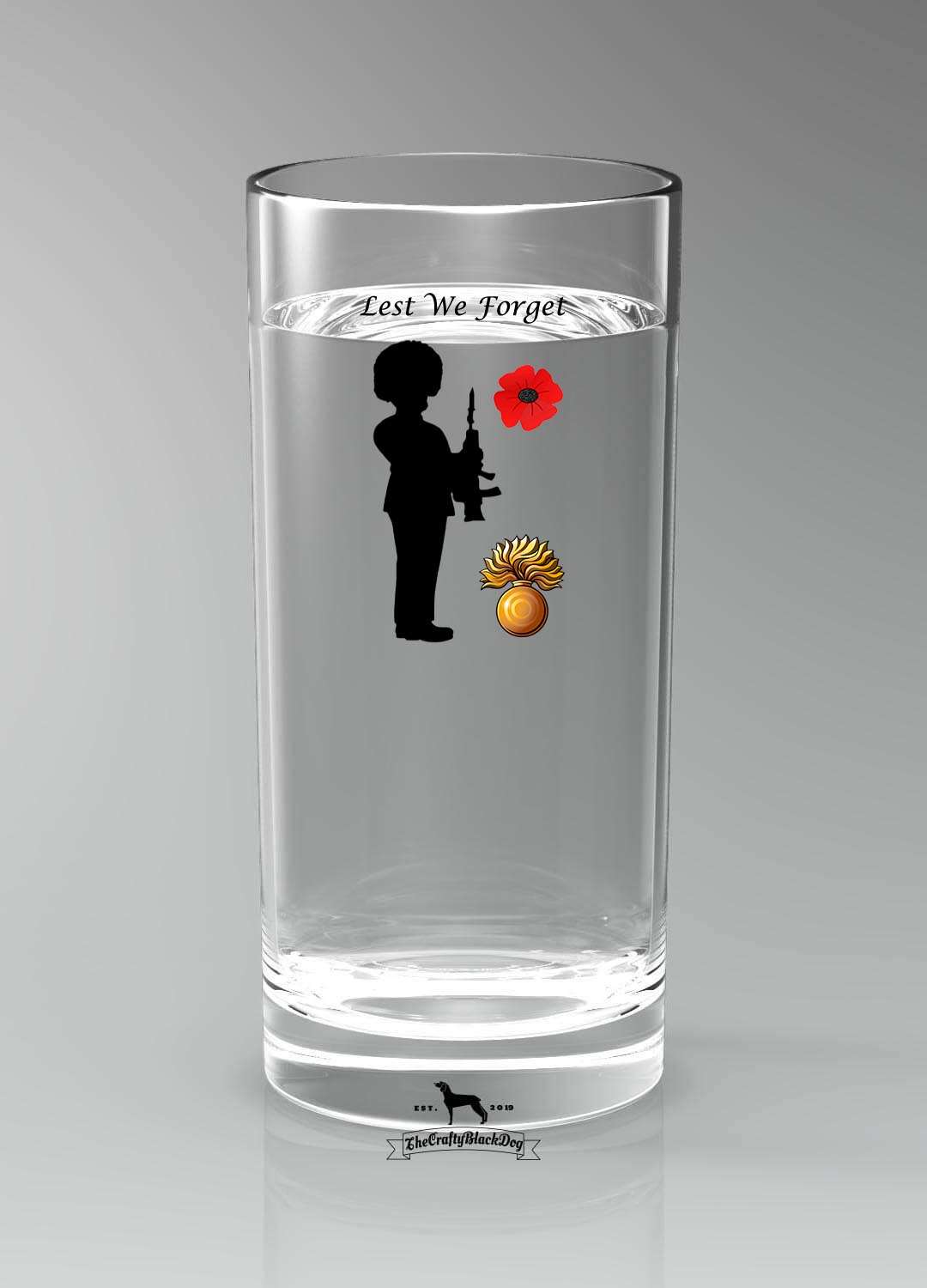 Lest We Forget - Grenadier Guards - Highball Glass(es)
