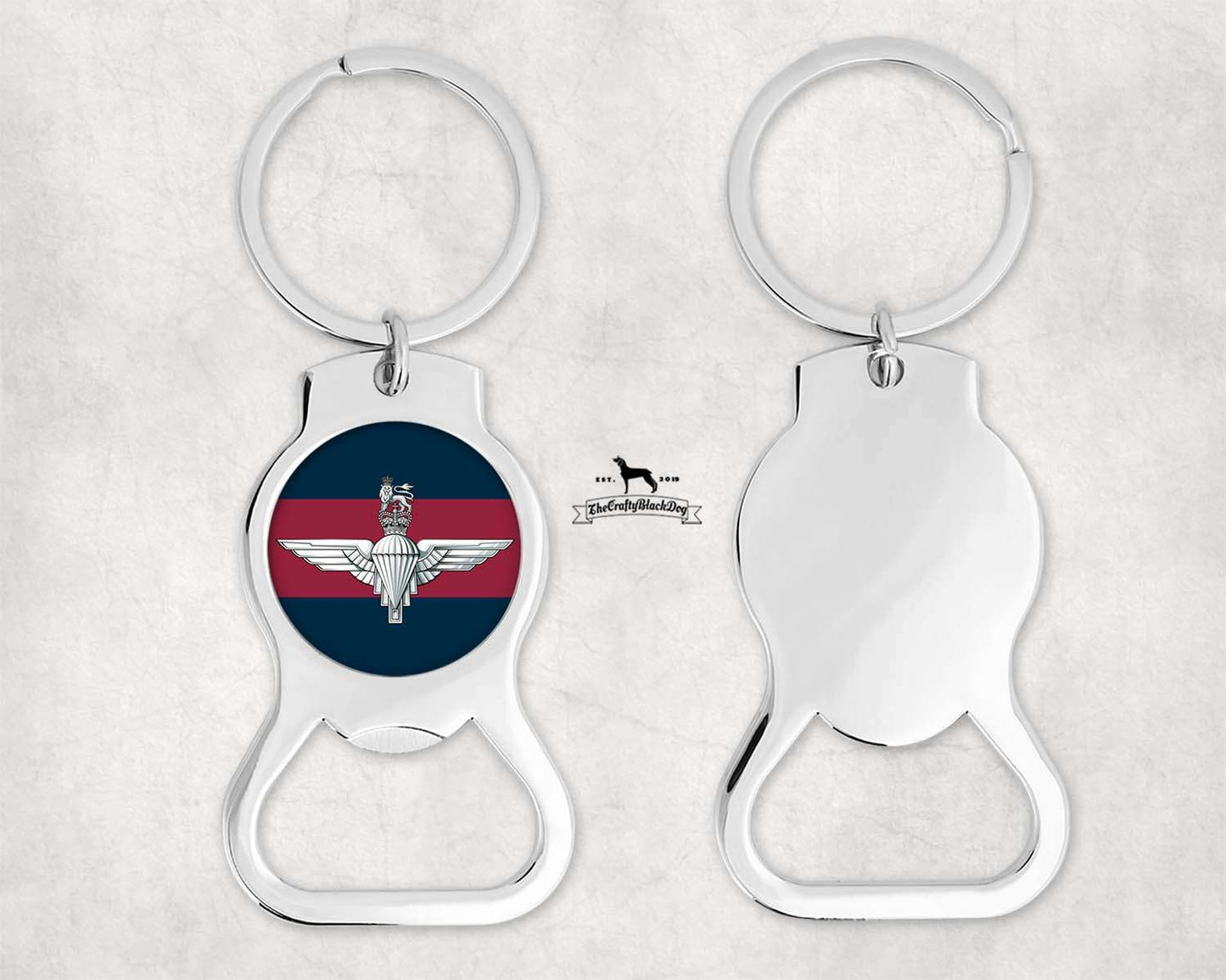 Guards Parachute Platoon - Bottle Opener Keyring