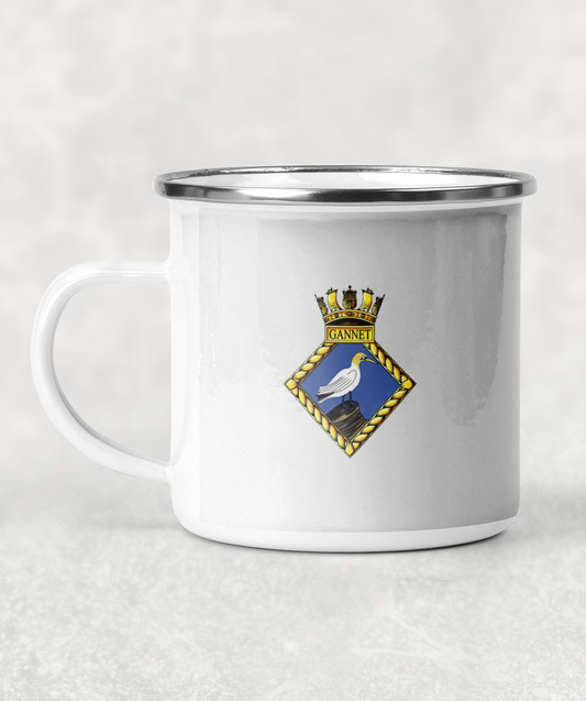 HMS Gannet - Enamel Mug