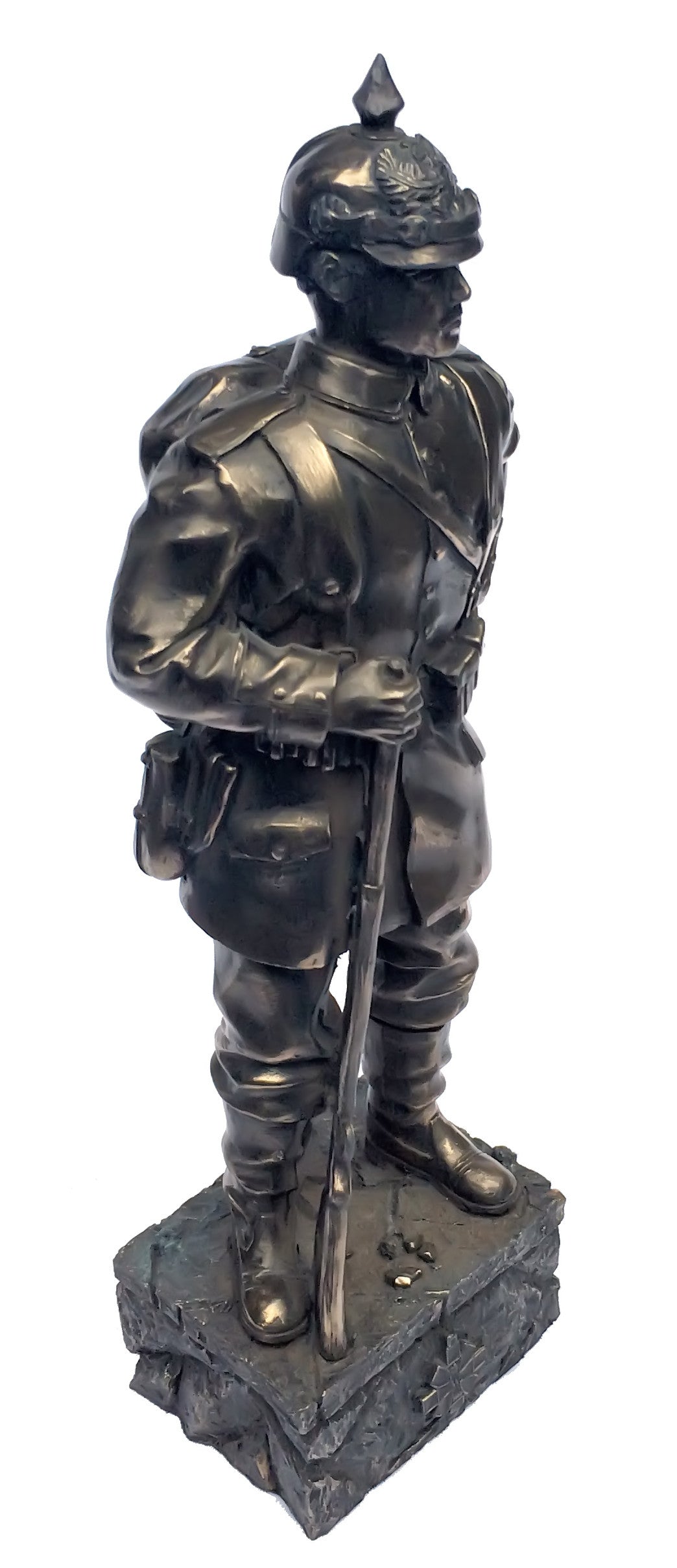 WW1 German Soldier Cold Cast Bronze Statue | Handmade in England