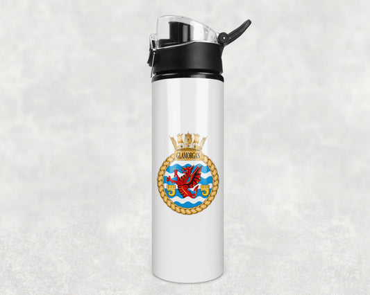 HMS Glamorgan - Flip Top Water Bottle