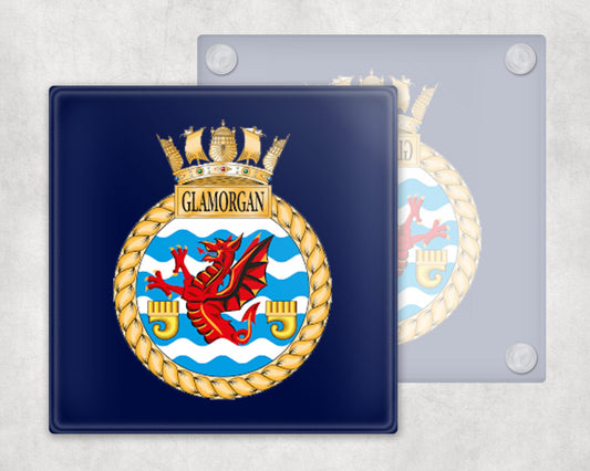 HMS Glamorgan - Glass Coaster