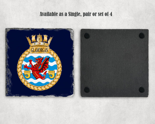 HMS Glamorgan - Slate Coaster