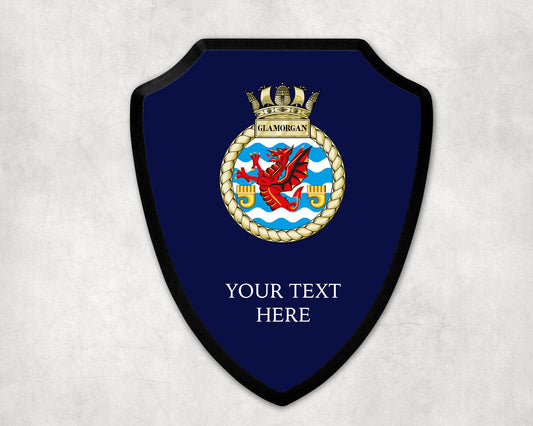 HMS Glamorgan - Royal Navy Printed Wall Shield
