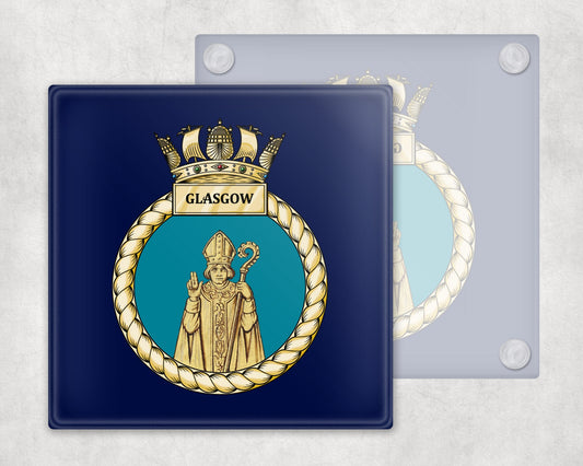 HMS Glasgow - Glass Coaster