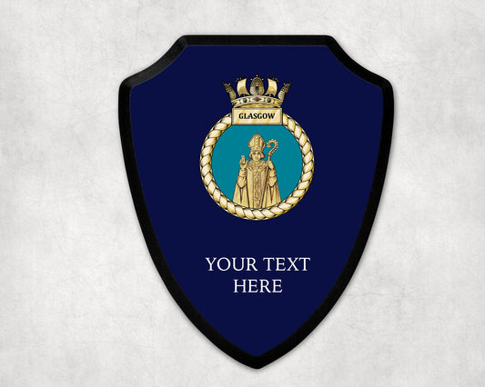 HMS Glasgow - Royal Navy Printed Wall Shield