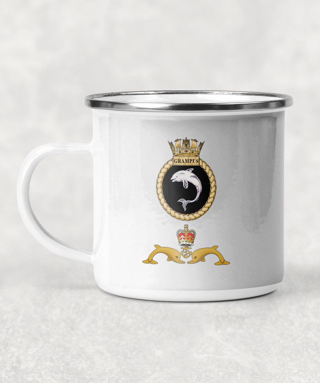 HMS Grampus - Enamel Mug