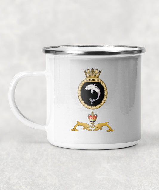 HMS Grampus - Enamel Mug