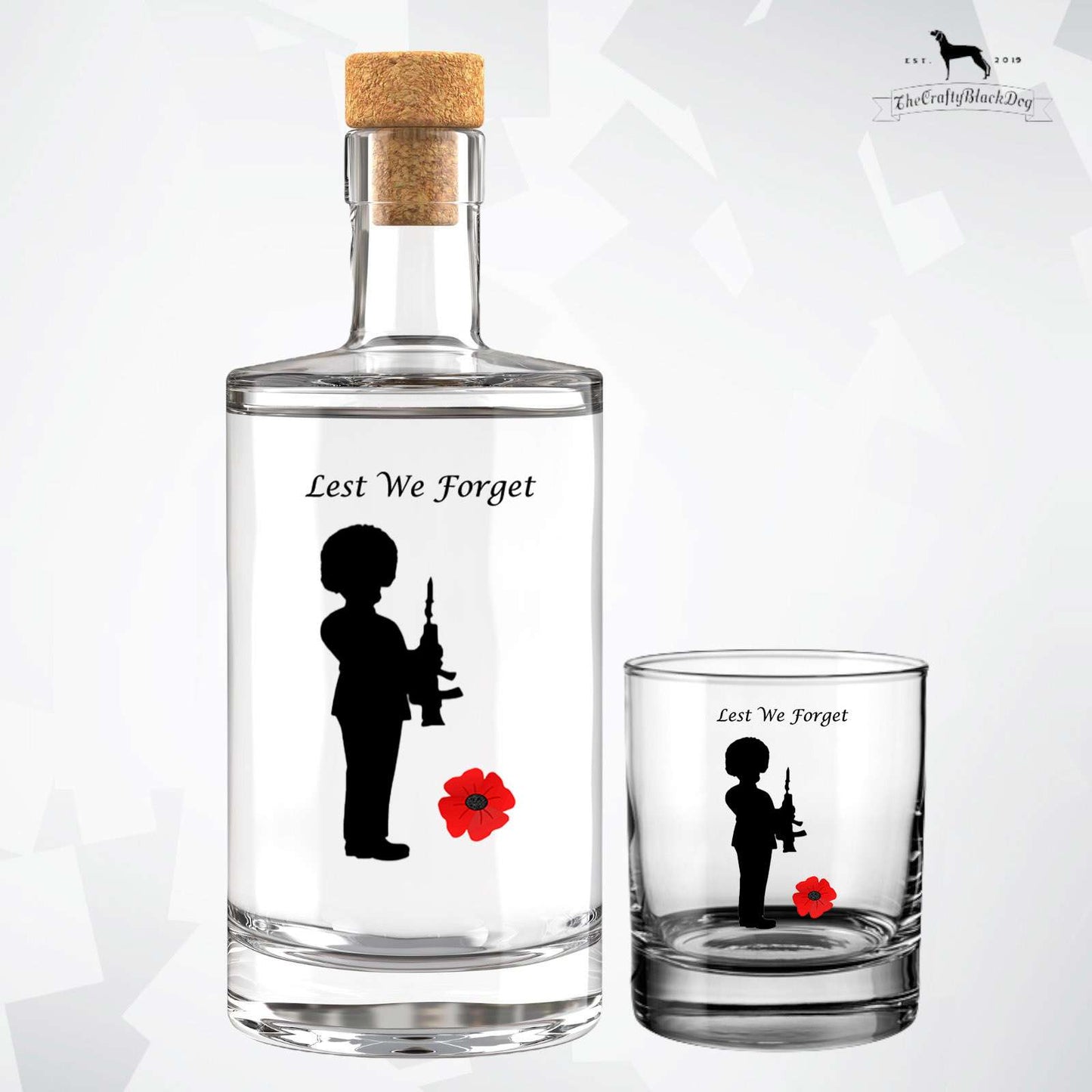 Lest We Forget Guardsman - Fill Your Own Spirit Bottle