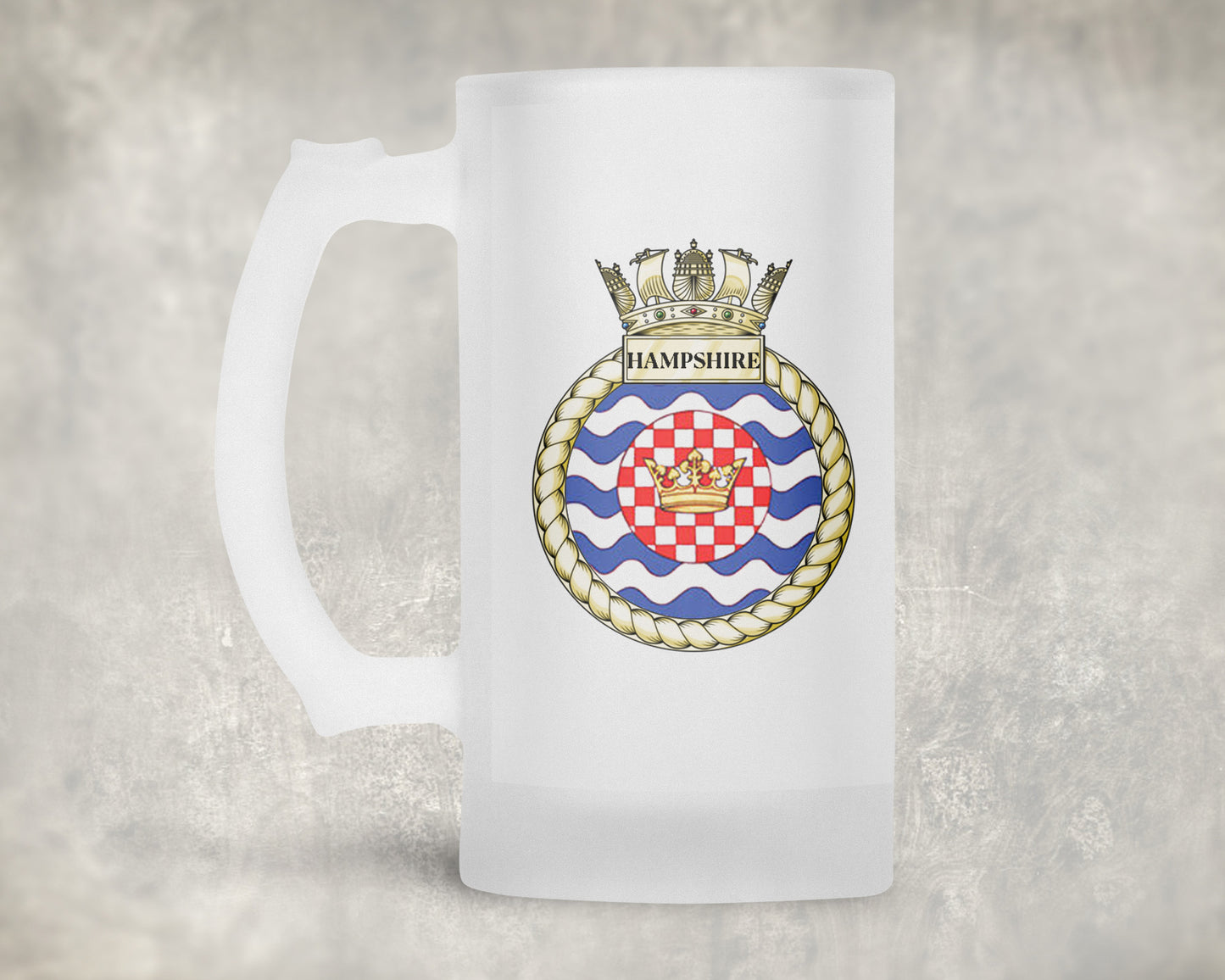 HMS Hampshire - Frosted Stein