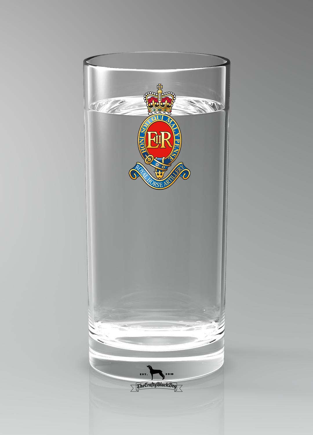 3 Royal Horse Artillery - Straight Gin/Mixer/Water Glass