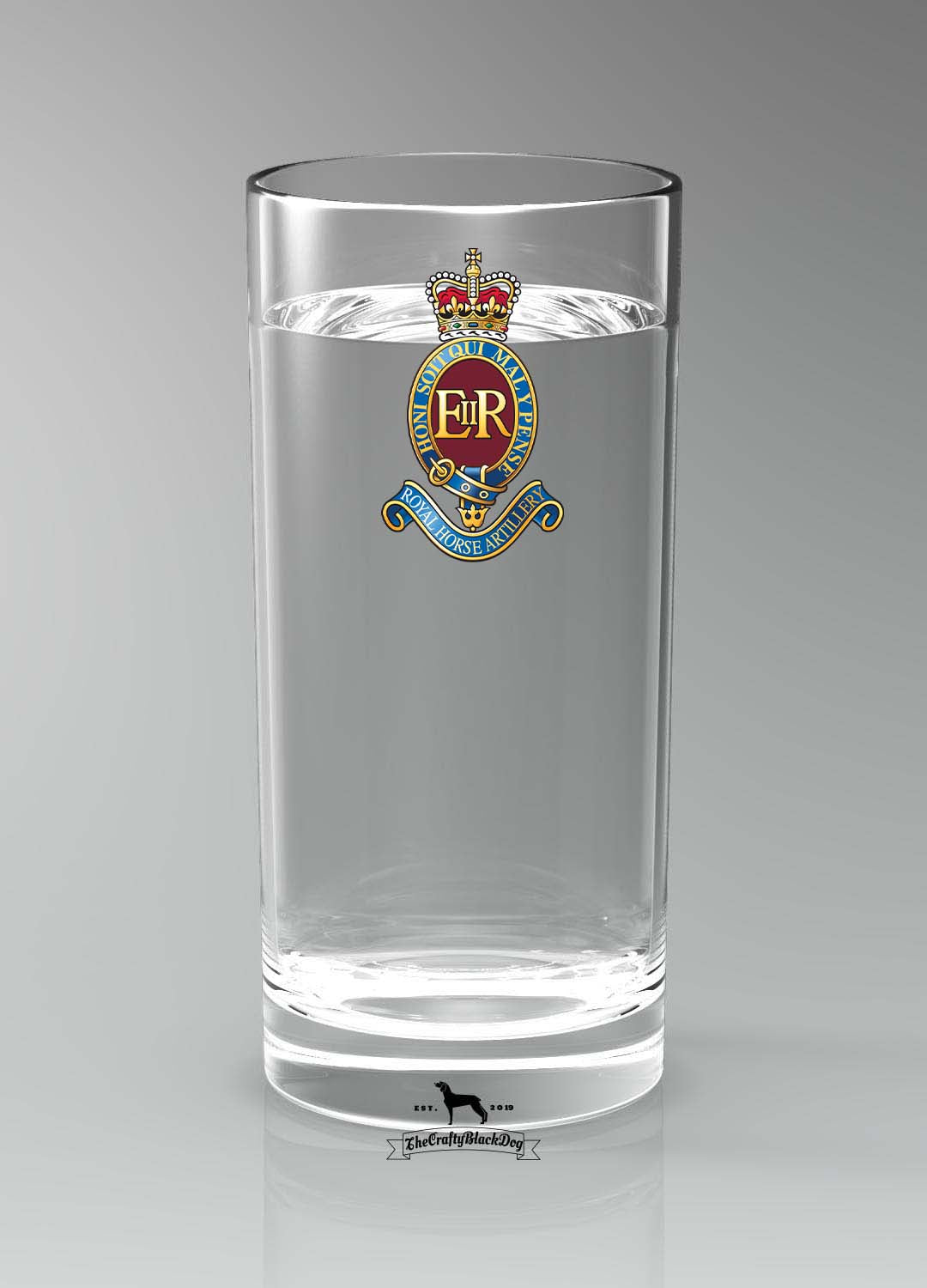 7 Para Royal Horse Artillery - Straight Gin/Mixer/Water Glass