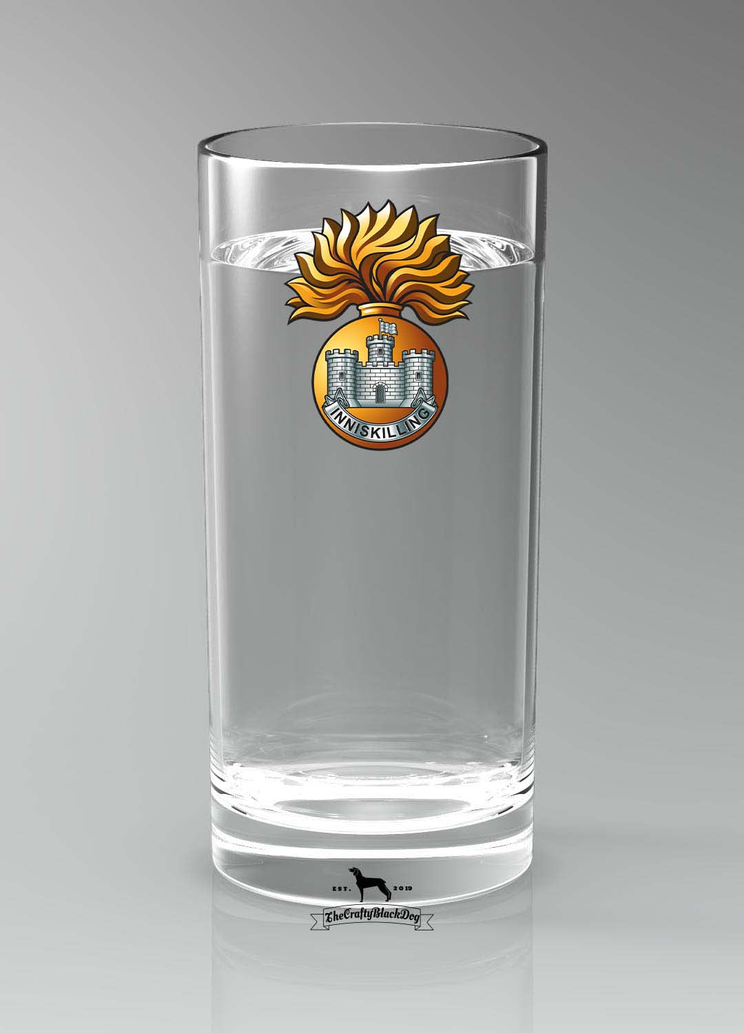 Royal Inniskilling Fusiliers - Straight Gin/Mixer/Water Glass