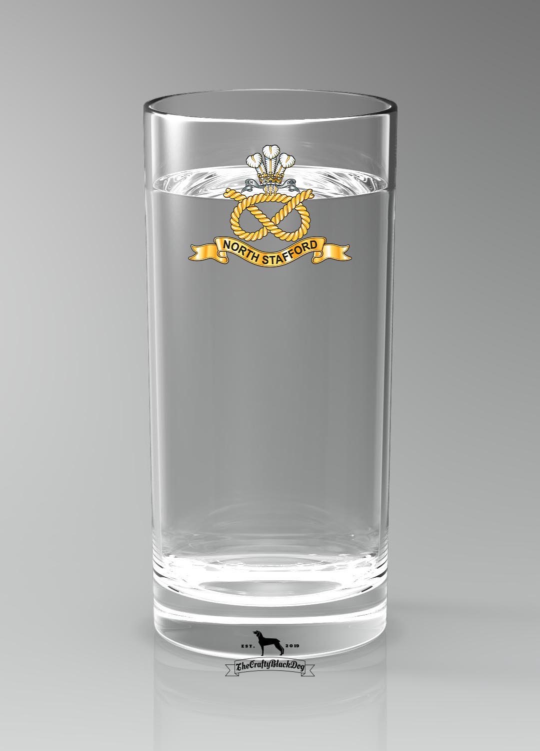 North Staffordshire Regiment - Highball Glass(es)