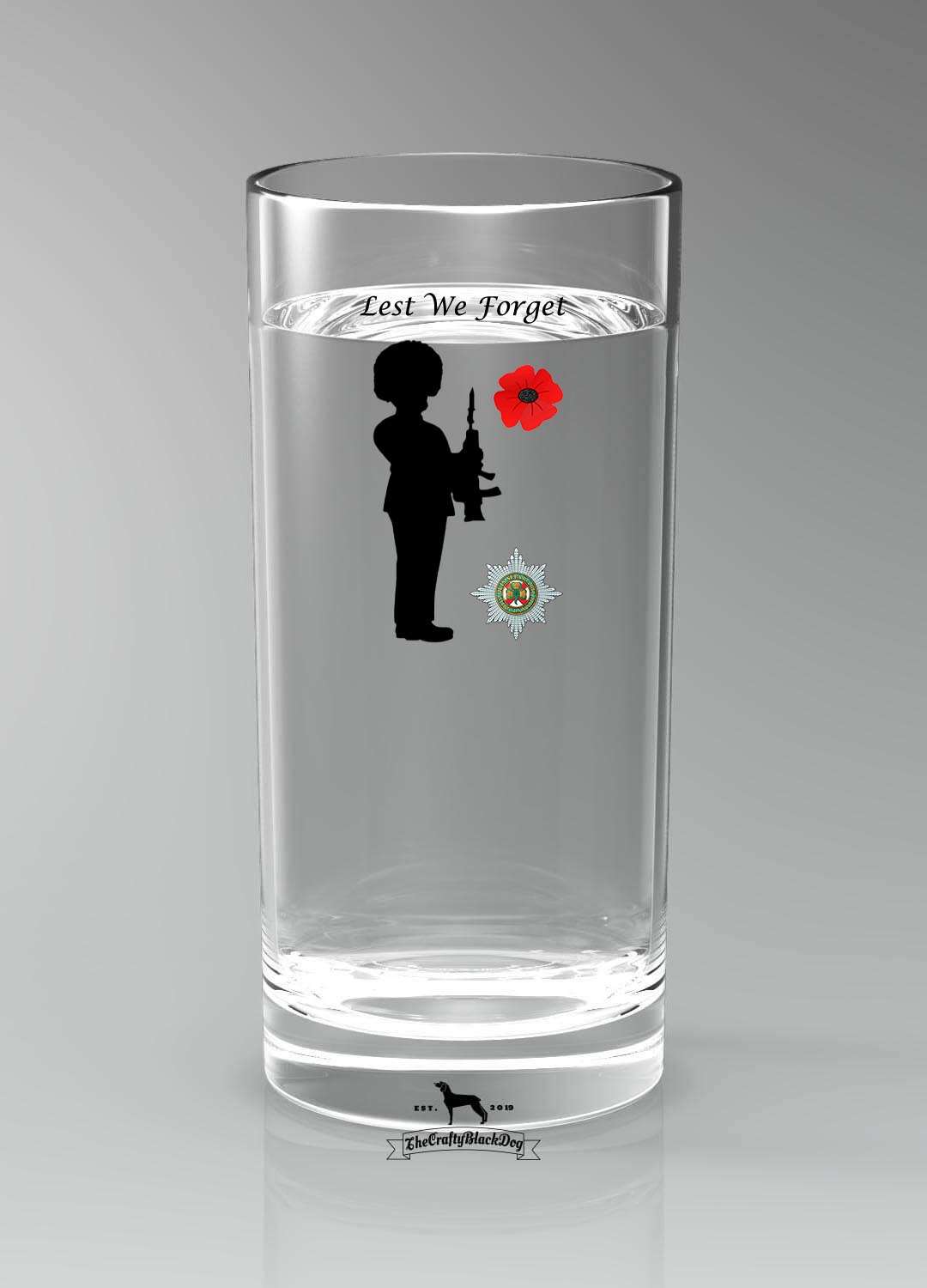 Lest We Forget - Irish Guards- Highball Glass(es)