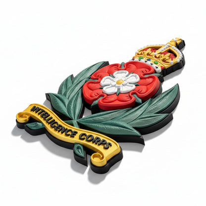 Intelligence Corps King's Crown Cap Badge