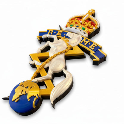 REME 3D Printed Cap Badge King's Crown