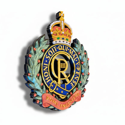 Royal Engineers King's Crown Cap Badge