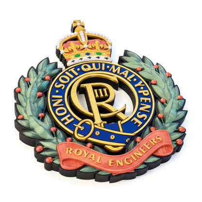 Royal Engineers King's Crown Cap Badge
